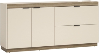 Sideboard self Jana , Holzwerkstoff , Beige, Braun, Grau , 183 x 86 x 40 cm