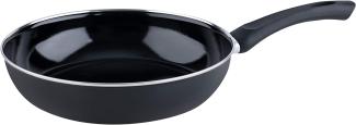 RIESS Gourmetpfanne, Emailpfanne, Ø 28 cm, Höhe: 6,8 cm, schwarz