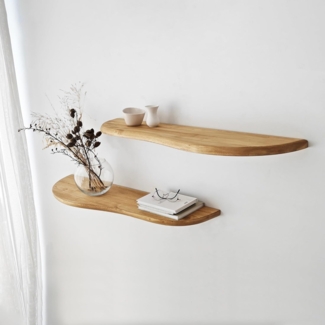 Skye Decor Wandregal 100% SOLID WOOD, 25x100 cm S2442
