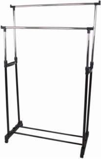 Kleiderständer 86x42x170cm Schuhablage rollbar höhenverstellbar Garderobenständer