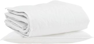 vidaXL Winterbettdecke mit Kissen 2 pcs Weiß Daunenfeder 3376307