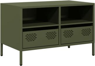 TV-Schrank Olivgrün 68x39x43,5 cm Kaltgewalzter Stahl 851320