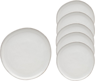 van Well Speiseteller Urban, flacher Teller 27 cm, 6 Stück, (6 St), spülmaschinen- und mikrowellengeeignet