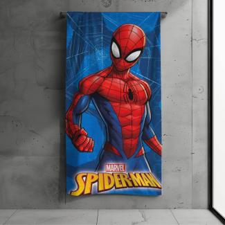 MTOnlinehandel Badetuch Spiderman 70x140 cm, 100 %, Baumwolle (1-St), Marvel's Kinder Bade-/Strandtuch