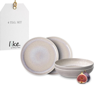 like. by Villeroy & Boch Perlemor Sand Tafel-Set 4-teilig - DS