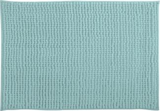 MSV Badteppich Badvorleger Duschvorleger Chenille Hochflor Badematte 60x90 cm –Pastellgrün