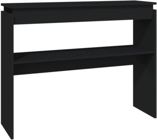 vidaXL Konsolentisch Schwarz 102x30x80 cm Holzwerkstoff 808324