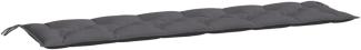 vidaXL Gartenbank-Auflage Anthrazit 200x50x7 cm Oxford-Gewebe 361640