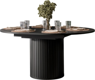 Ausziehbarer Tisch Zelfa 09 (Farbe: Schwarz)