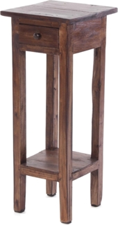 DESIGN DELIGHTS Telefontisch VINTAGE TELEFONTISCH NAPOLEON 75x30cm, braun, Altholz, Beistelltisch