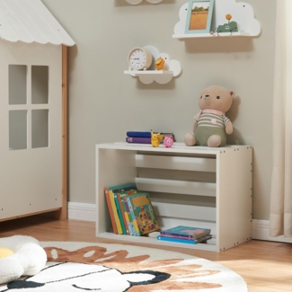 Beistelltisch Rønde 43x64x33 cm Weiß [en. casa]