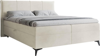 Boxspringbett Elotir (Farbe: Velo 621, Größe: 180 x 200)