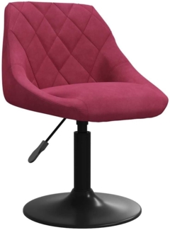 vidaXL Esszimmerstuhl Weinrot Samt 3088819