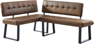B&D home Eckbank AKA (2-St), beidseitig montierbar, gepolstert, mit Rückenlehne