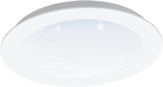 Eglo 97593 LED Einbauleuchte FIOBBO mit Kristallen weiß Ø22,5cm H:5cm