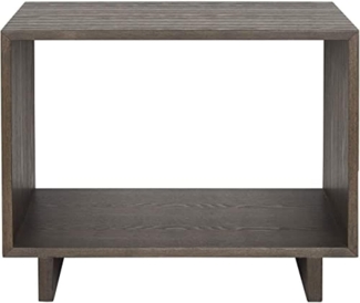 SAFAVIEH Modern Wooden Accent Table, in Dark Brown, 60 X 40 X 50
