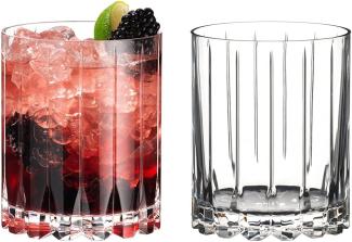 Riedel Bar Double Rocks Gläser 2er Set, Tumbler, Whiskygläser, Kristallglas, Klar, 370 ml, 6417/07