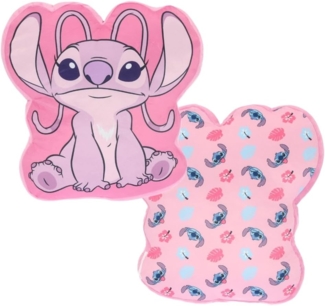 Lilo & Stitch 3D Kissen Angel Design – 40cm Großes Kuschelkissen Dekokissen