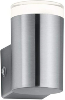 LED Außenwandleuchte ARACATI 1 flammig Metall Silber matt