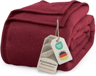 Wohndecke Kuscheldecke weich & flauschig – warme Baumwolldecke Überwurf Sofa, Laynenburg, Decke als Sofa-decke, Couchdecke, Wolldecke aus Baumwollmix