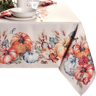Elrene Home Fashions Botanical Harvest Kürbis-Tischdecke, 132,1x177,8 cm, rechteckig
