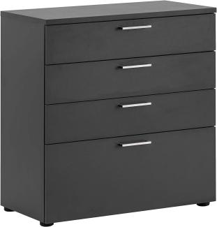 MÖBELPARTNER Unterschrank Aktenschrank Büroschrank Anthrazit 84,2 x 80,2 x 41 cm