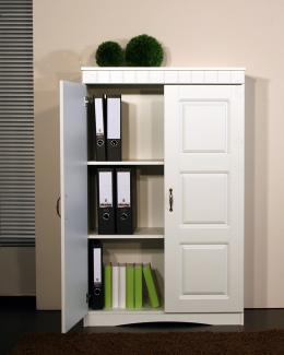 Aktenschrank im Landhausstil, in weiß