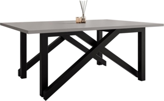 2-in-1 Couchtisch und Esstisch Xorkol Bis (Farbe: Schwarz / Hellgrau)