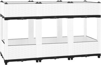 vidaXL Hochbeet 120x40x71 cm Polypropylen 153314