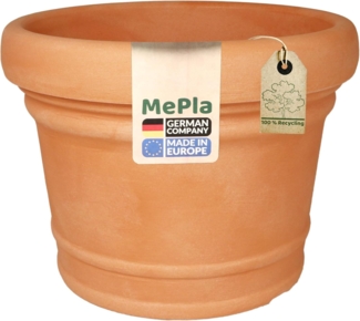 Heimwerkercenter Pflanzkübel MePla Blumentopf Pflanzkübel Monza ø30 cm, Terra, frostfester Kunstoff