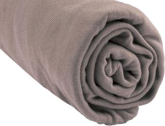 Spannbettlaken Viskose Bambus King Size Bett 160 x 200 – TAUPE