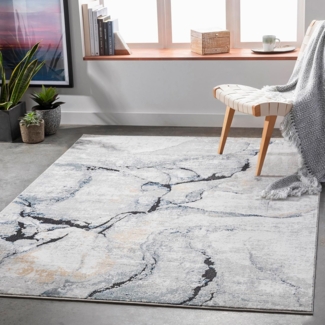 Surya LYNA Teppich Grau 200 cm 274 cm 200x274 cm