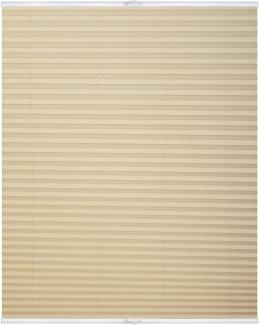 Lichtblick Sonnenschutzsysteme GmbH Plissee Nizza 85 cm x 130 cm (BxL) Creme Tageslicht; einfache Installation mit Klemmträgern; verspannt