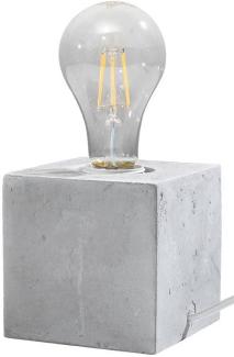 Tischlampe, Beton Grau, Retro-Stil, L 10 cm