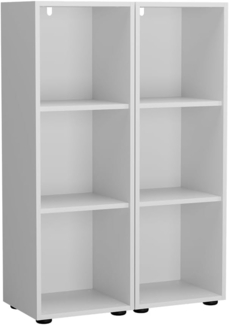 Kinderregal Estell Weiß 105.6 x 38.2 cm 2er-Set Vicco