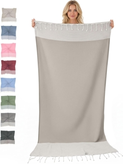 furora HOLIDAY Saunatuch Strandtuch Hamamtuch: groß 100x200 cm Saunatuch, Strandhandtuch dünn