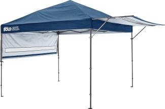 Quik Shade Stahl Faltpavillon inkl. Seitenverkleidung | Blau | 300x500x290 cm