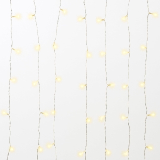 Gartenpirat LED-Lichtervorhang 3x3 m 300 LED warmweiß LED-Beleuchtung Weihnachtsdeko außen mit Timer