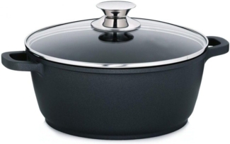 Fleischtopf Kerros 24 cm, Aluminium, Schwarz