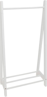 Kleiderständer für Kinder mit Ablage, weiß, H. 115 cm