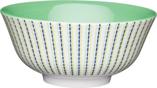 KitchenCraft Stoneware Bowl 15,7 cm Blue and Lime