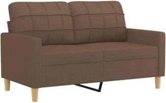 vidaXL 2-Sitzer-Sofa Braun 120 cm Stoff 359086