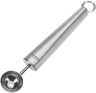 Westmark Aushöhl-Löffel/Obst- und Gemüse-Kugelformer, ø 3 cm, Länge: 18,6 cm, Rostfreier Edelstahl, Glory, Silber, 18222270