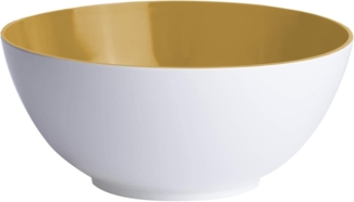 Salat Müsli Suppe Obst Schüssel klein, 15 cm, rund - Mustard, Summer Edition einzeln