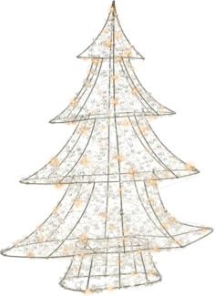 Gartendekoration LED BLONDUOS Weihnachtsbaum 60 cm Silber
