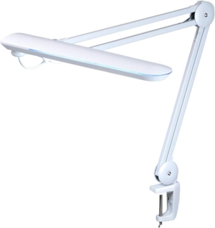Semplix LED Arbeitslampe Tischlampe weiß (60 PCS LED/ dimmbar/ Tischklemme)