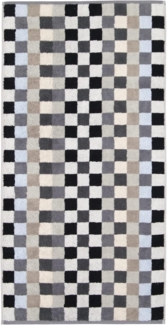 Cawö Waschhandschuh Waschhandschuh "Unique Karo" 2er-Pack, Frottier (2-St), Walk-Frottier Karo