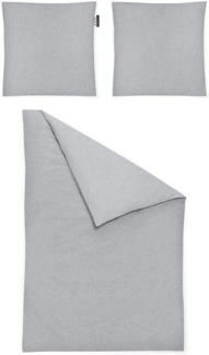 Irisette Mako-Satin Bettwäsche 240x220 Carla´s Farbwelt Fridlaa silber 8253-11