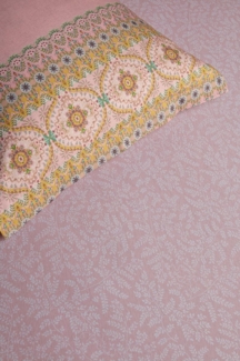 Pip Studio 96% cotton, 4% lycra, Jersey Lycra, 180 GSM Spannbettlaken Pip Leafy Pink 100X200/220 100x200/210/220 cm Pocket depth: 30 cm 1 Spannbettlaken Rosa