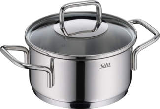 Silit Bratentopf Extra Cook, mit Glasdeckel, Edelstahl 18/10 (2-tlg), SiliTherm Universalboden, induktionsgeeignet, spülmaschinengeeignet